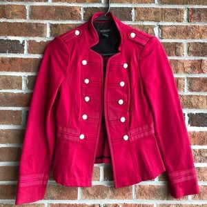 White House black market red peplum jacket 2